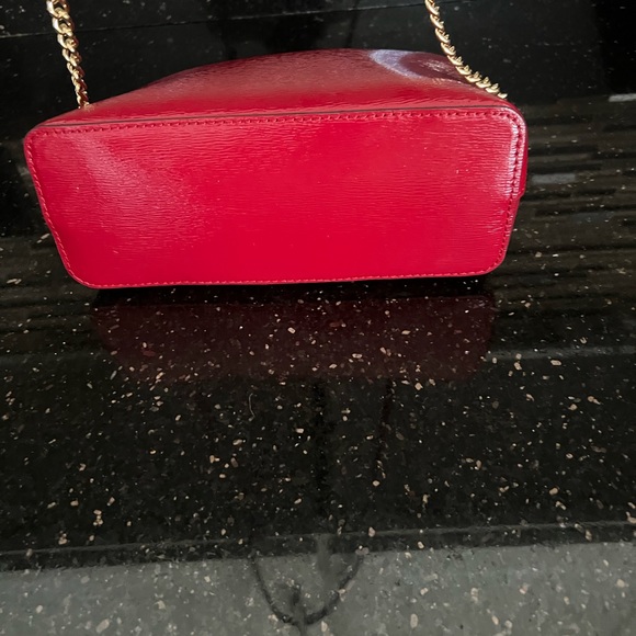 NWOT Michael Kors Dome Red Patent Crossbody Bag - Picture 6 of 8